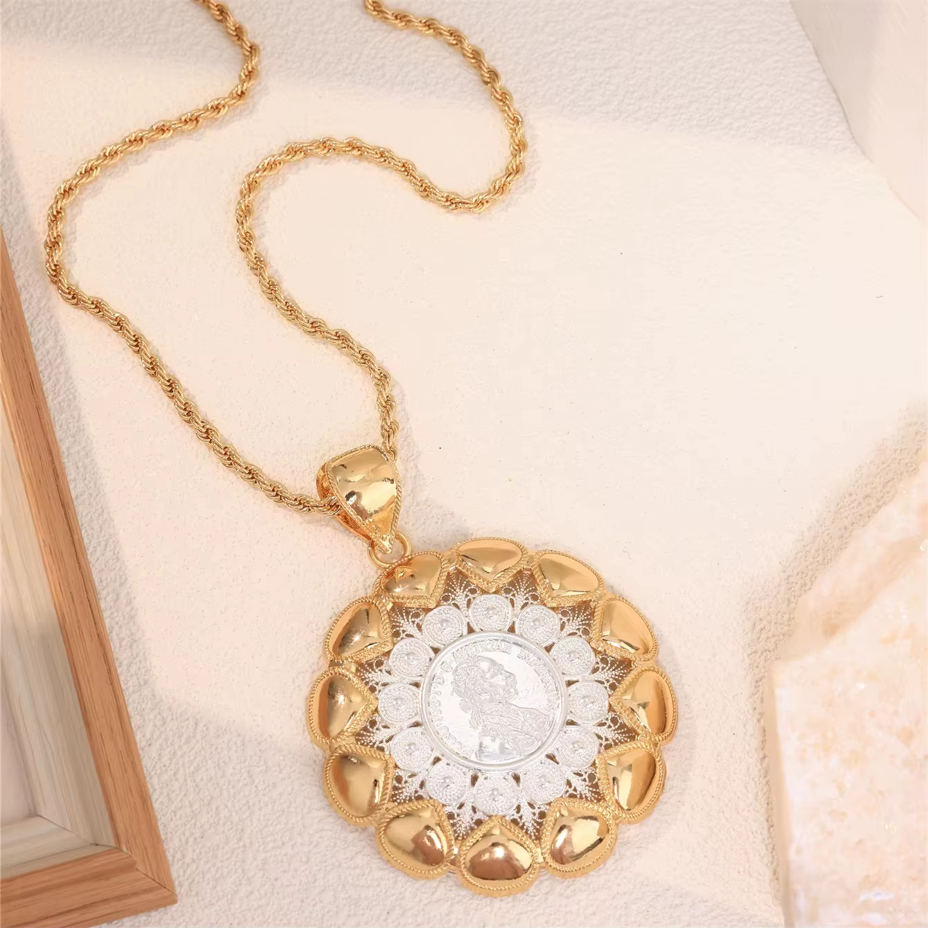 Collier pendentif motif Napoléon pour femme, bijoux marocains rétro, livraison gratuite, vente chaud