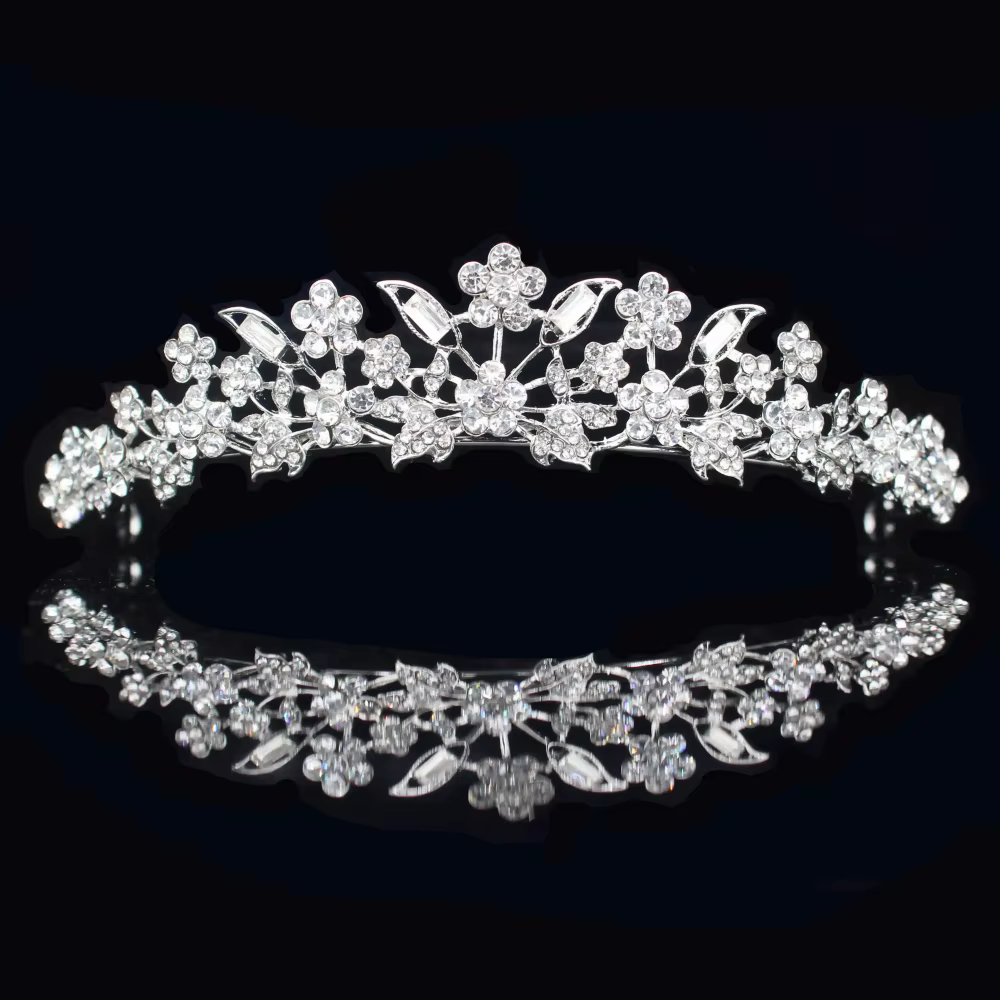 Diadèmes de mariée étincelants, diadèmes de princesse en cristal pour femmes, accessoires pour cheve