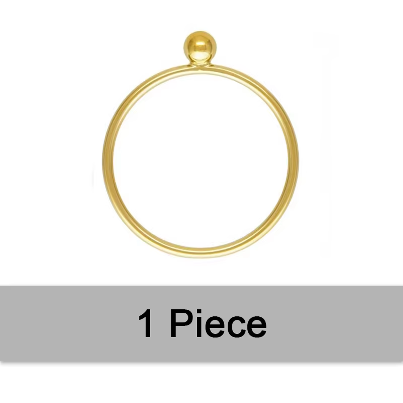 Bagues empilables en or 14K pour femmes, bijoux bohèmes minimalistes en or de 3mm