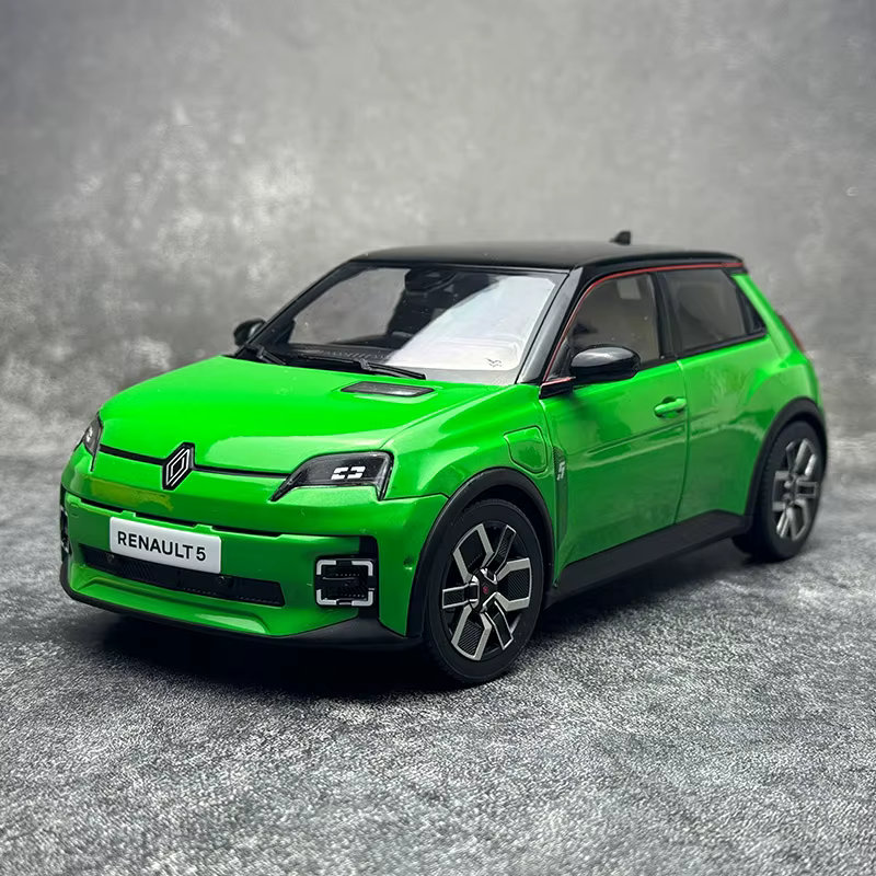 Renault 5 E-Tech 2024 Norev 1/18 modèle moulé sous pression Collection d'ornements statiques du nouv