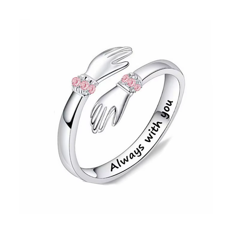 Kolmnsta – bagues de câlin d'amour, anneaux d'ouverture réglables pour hommes et femmes, toujours av