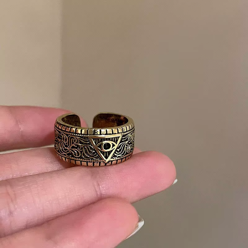 Bague ouverte Vintage en Zircon pour femmes, couleur or noir, croix d'amour, Imitation perle Y2K, In
