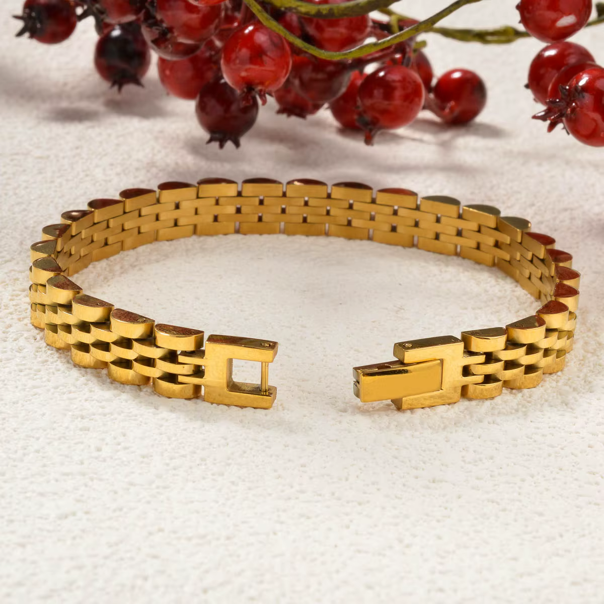 Bracelet en Acier Inoxydable pour Homme et Femme, 1 Pièce, Large de 8mm, Design Simple Classique, Hi