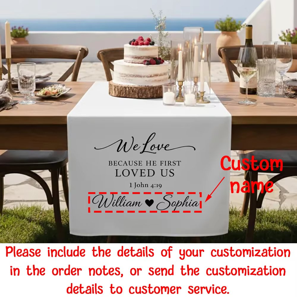 Panneau de table de mariage personnalisé, décoration de table de dîner nuptiale, panneau en tissu av