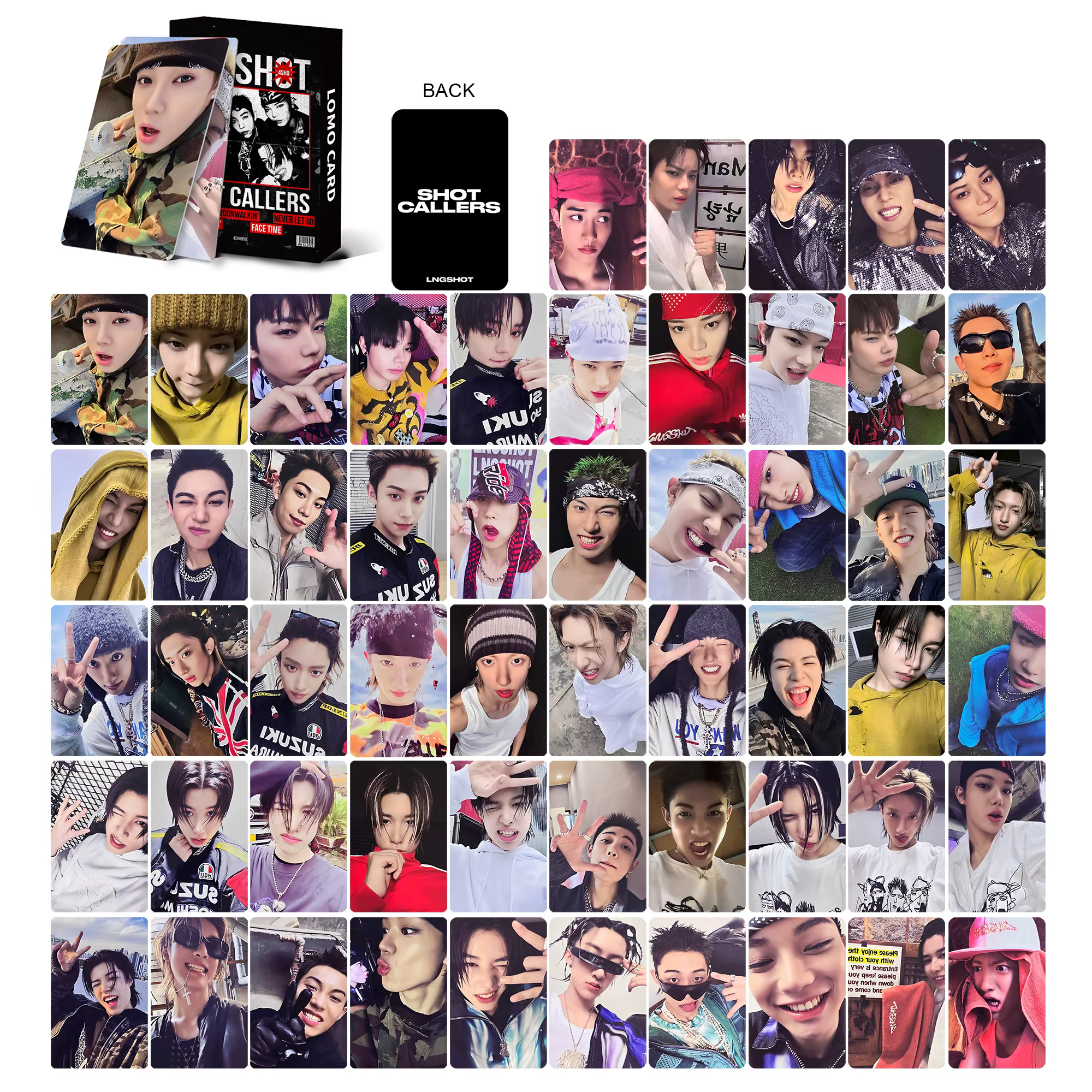 Ensemble de 55 cartes postales Kpop, pack de photocartes à collectionner, cadeau pour les fans, merc