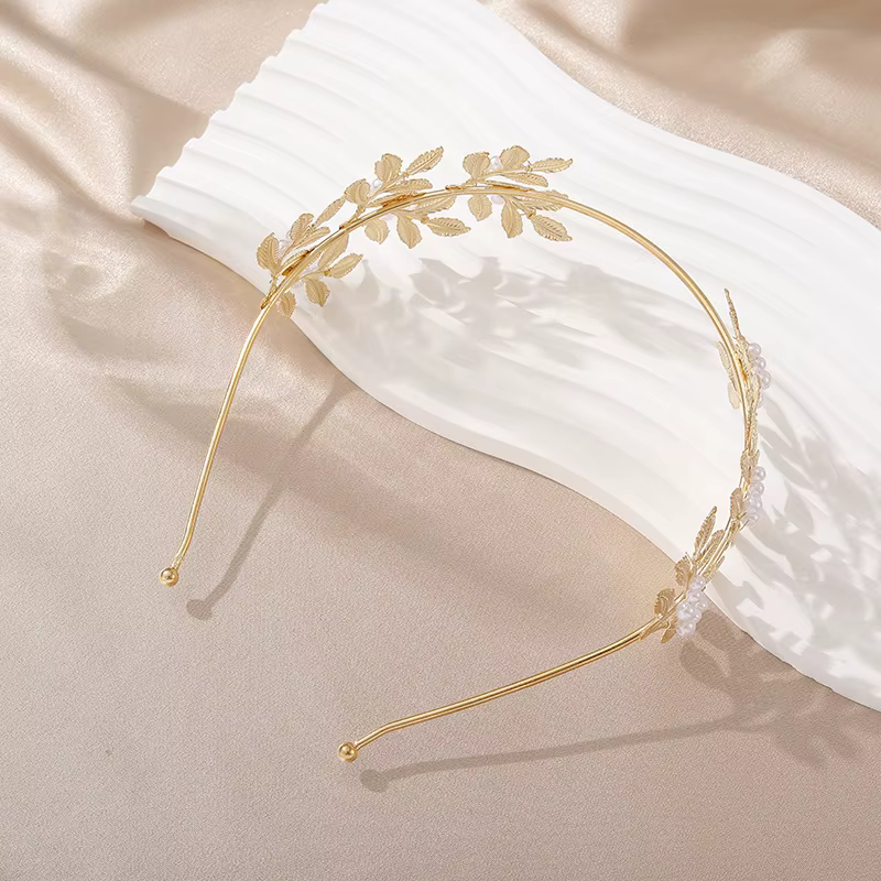 Serre-tête de mariée élégant en perles, accessoire de cheveux idéal pour mariage, bal de promo, séan