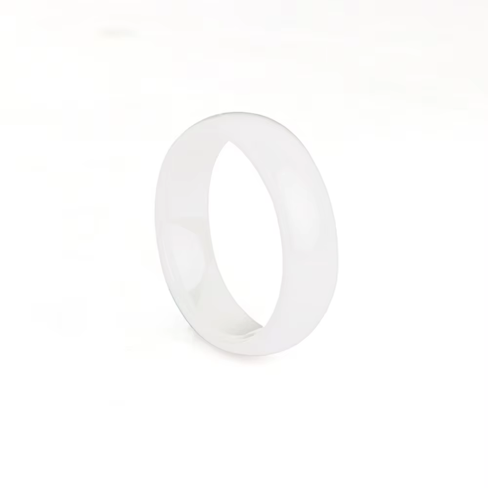 Bague en céramique classique de 6 mm pour femmes et couples, hypoallergénique, bijoux de mariage en 