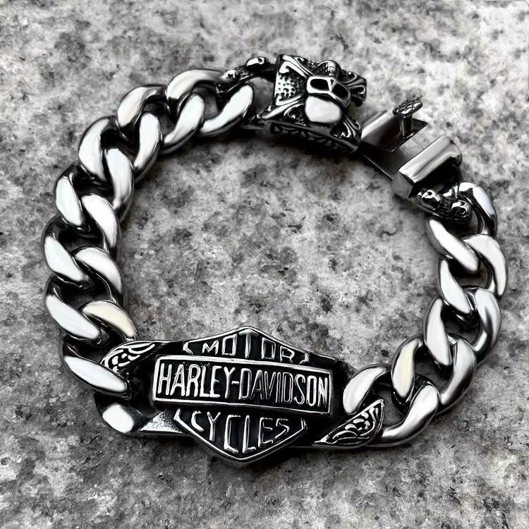 Bague Punk rétro pour hommes, personnalité de la mode, haut de gamme, Niche Hip-hop, pour Harley Dav