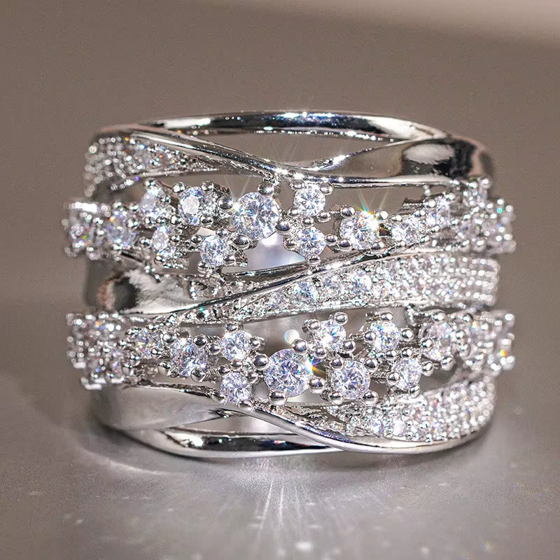 Bague en argent Sterling 925 scintillante avec zircone cubique pour femmes, accessoires de mariage d