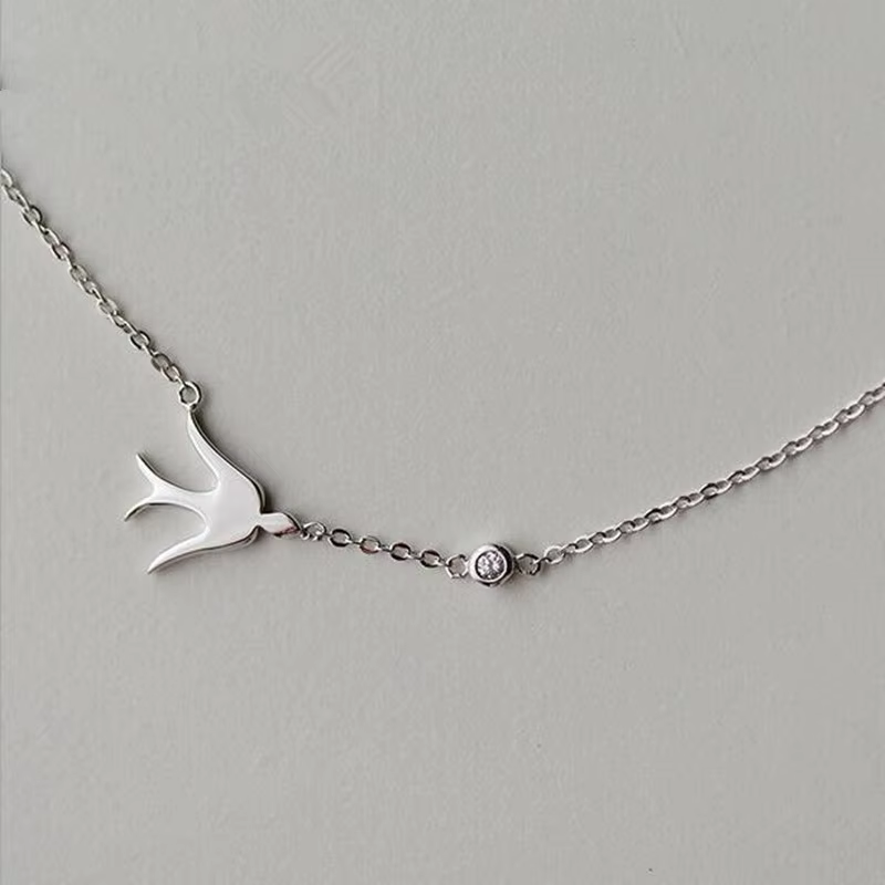 Pendentif animal exquis en argent regardé 925, bijoux frais et mignons, collier de la présidence, hi