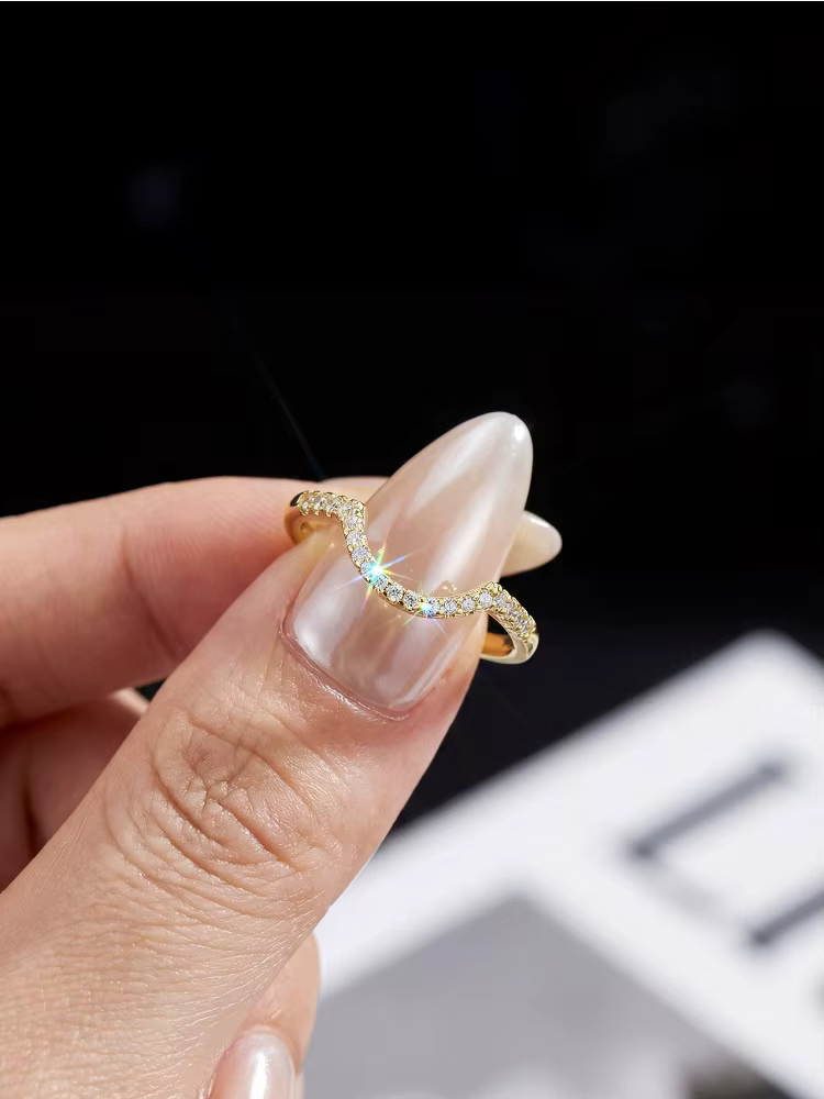Bague en moissanite véritable pour femme, mariage, fiançailles, argent sterling 925, bijoux fins de 