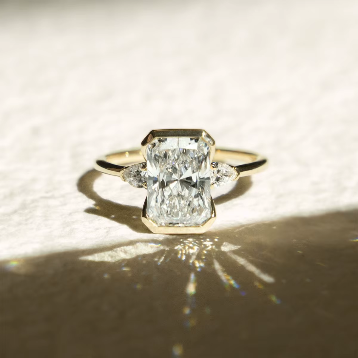 Bague de Fiançailles et de Mariage pour Femme 2025 avec Diamant de Laboratoire Taille Coussin 3 cara
