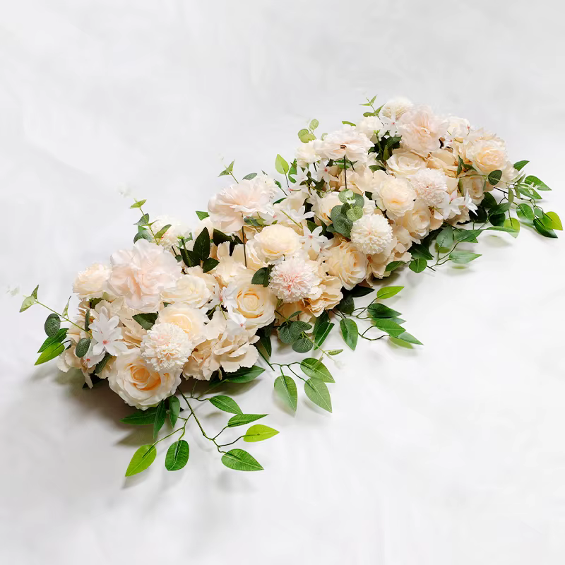 100cm bricolage fleur de mariage décoration murale Arrangement fournitures pivoines en soie Rose art