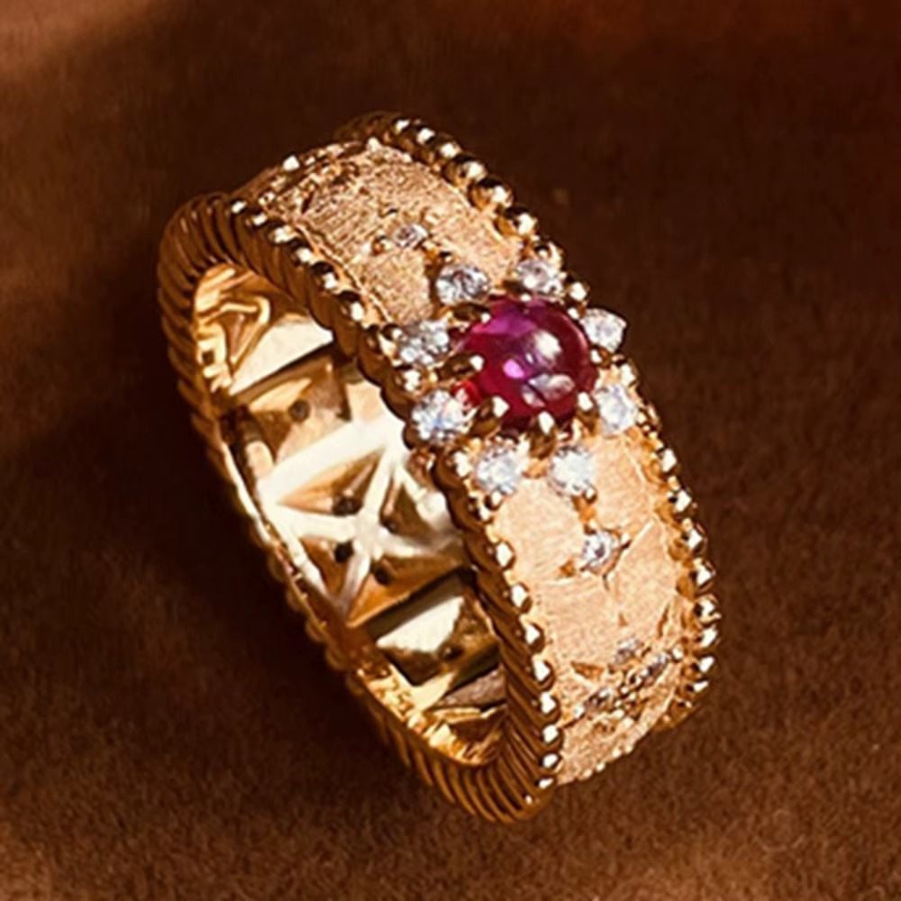 Wong Rain Vintage solide 925 argent Sterling rubis haute teneur en carbone diamant gemme bague de fi