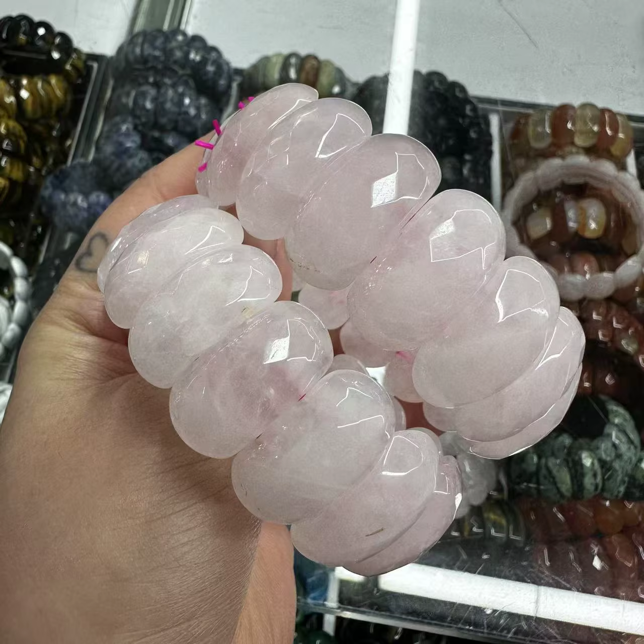 Bracelet en pierre de Labradorite naturelle, bijoux à faire soi-même pour femmes, cadeau, vente en g