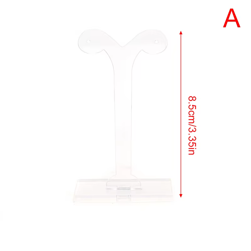 Présentoir à Bijoux T1 avec Base en Bois, Présentoir pour Boucles d'Oreilles et Colliers de la raq