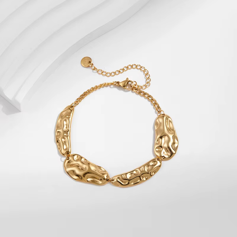Loe | Collier géométrique en métal pour femmes, ensemble de bijoux Punk en acier inoxydable plaqué o