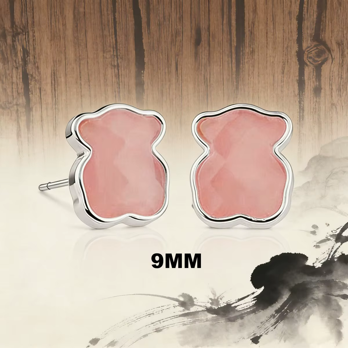 Boucles d'oreilles en forme d'ours à la mode pour femmes, accessoire de bijouterie élégant et polyva