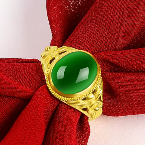 Fermoir à bague incrusté de diamants pour femme, véritable plaqué pur, véritable or jaune 18 carats,