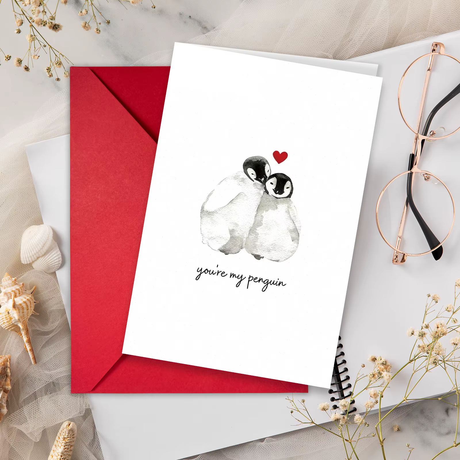 Carte de vœux pour couple, déclaration d'amour, promesse de fidélité, engagement romantique à vie, c