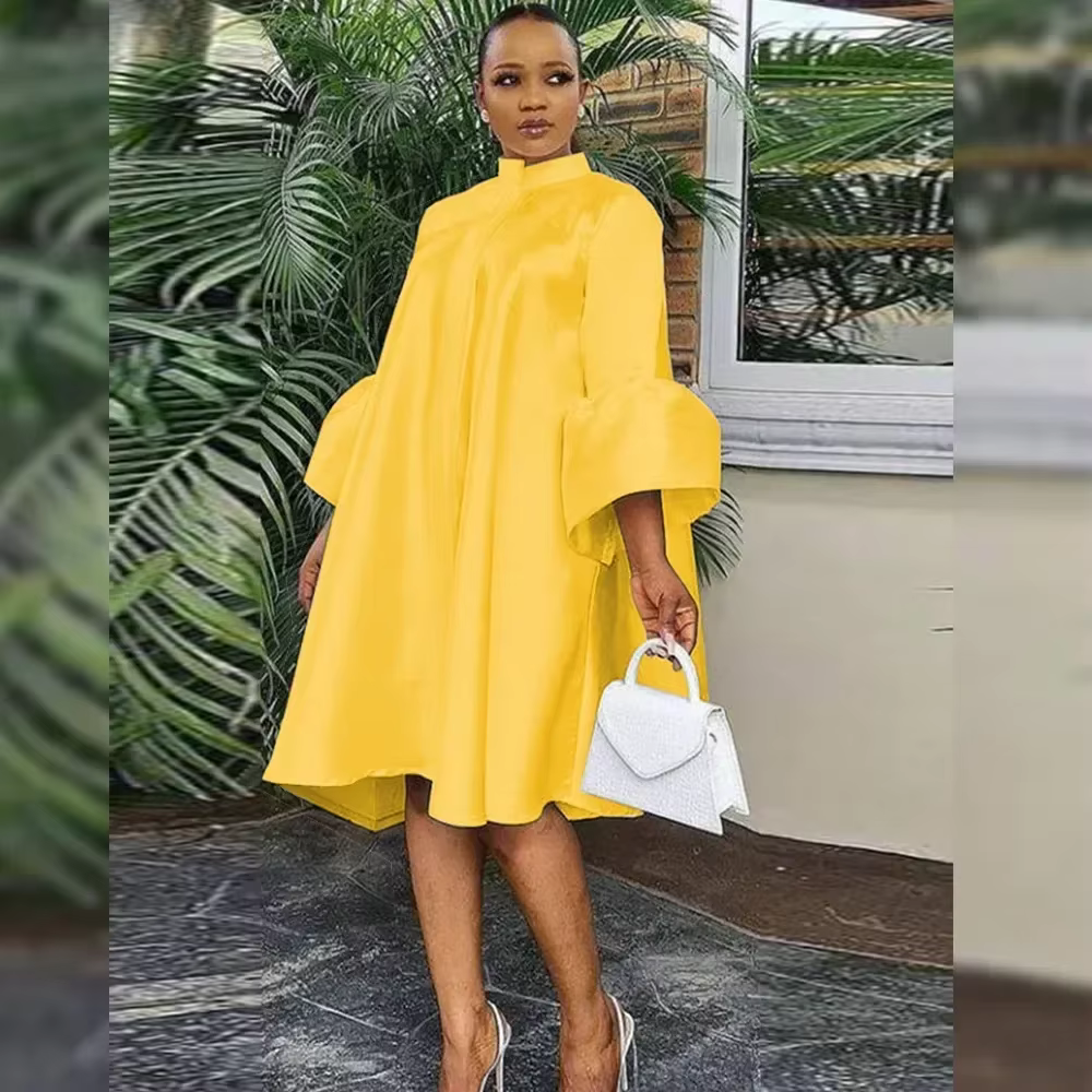 Robe robes de soirée africaines pour femmes 2025 nouvelle mode Dashiki blanc robe mi-longue ample él