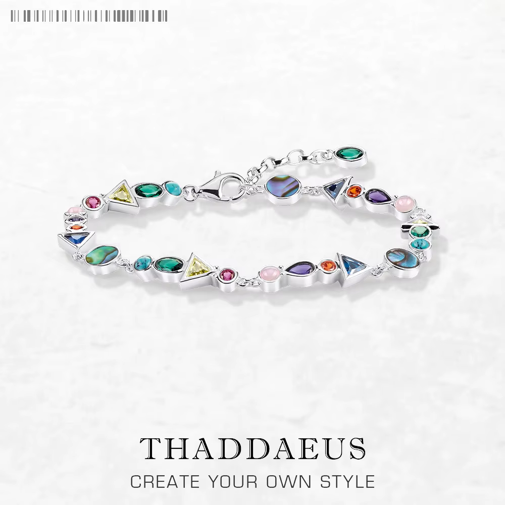 Paradise Journey – Bracelets à maillons colorés en argent Sterling 925, bijoux à la mode, cadeau Boh
