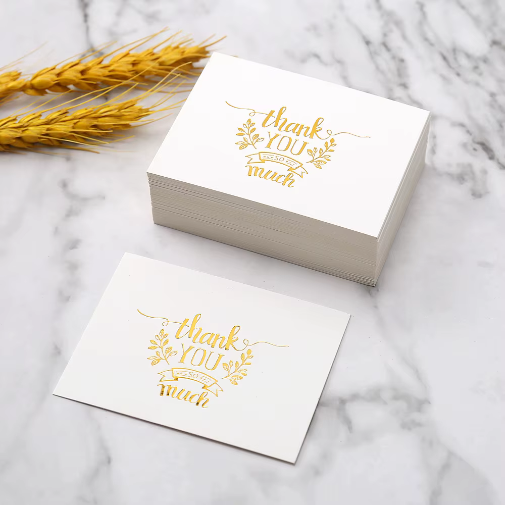 Cartes de Remerciement Blanches, Emballage Décoratif, Fournitures de ixFestive, pour Mariage, ixPréC