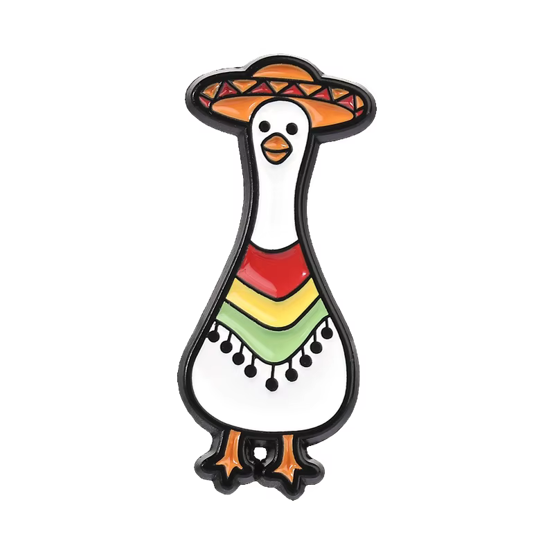 Broches émaillées sur le thème mexicain, broches Me Gooseta Goose, badges Aigle Serpent, bijoux Café