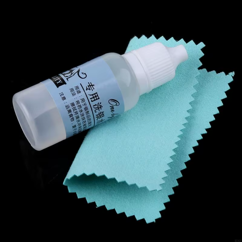 Tissu polissage nettoyage anti-starnish liquide pour les bijoux en argent pour garder les bijoux