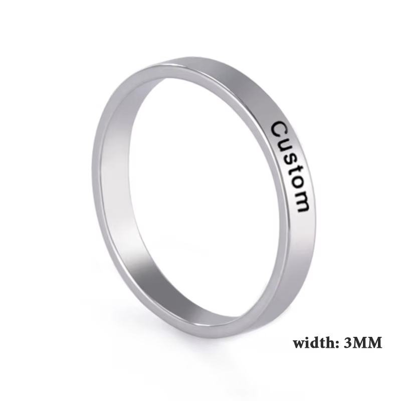 Lemegeton – 2/3/6/8mm bague personnalisé prénom bague personnalisable femme acier inoxydable nom ann