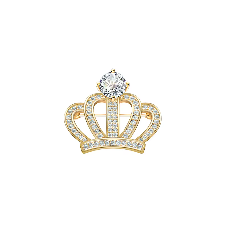 SKEDS – broches couronne en strass de luxe exquises pour femmes, boucle de diadème en cristal élégan