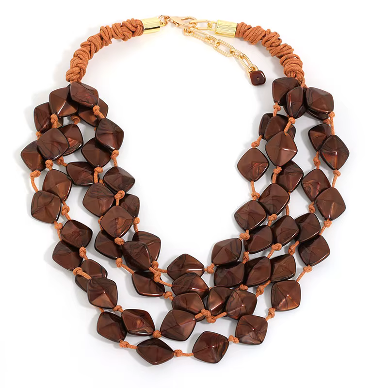Collier de perles Boho fait à la main pour femmes et filles, bijoux de fête de mariage