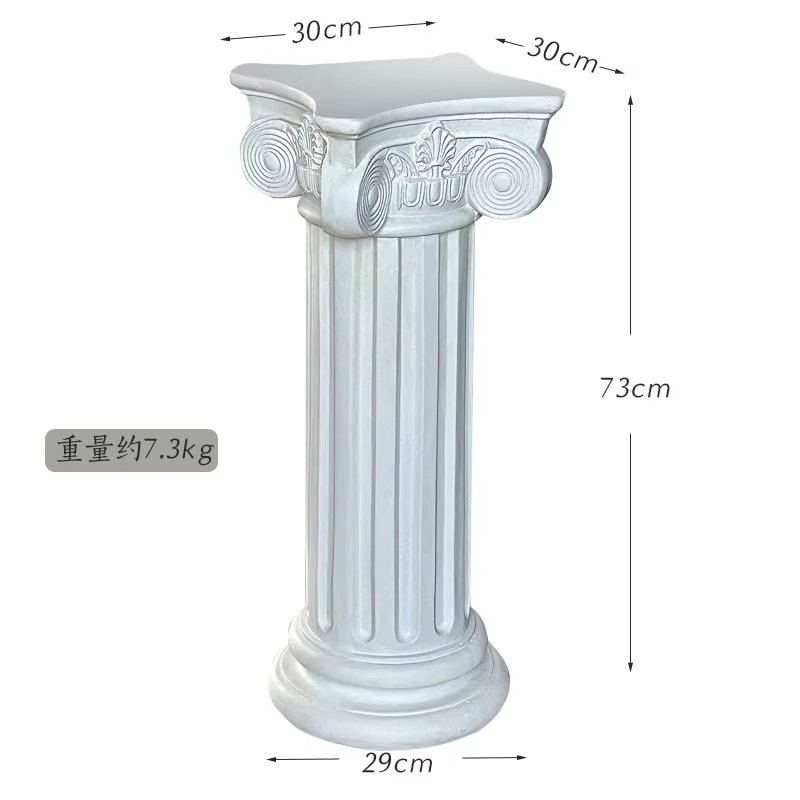 Support de plantes colonne romaine pour villa, sculpture décorative haut de gamme intérieur/extérieu