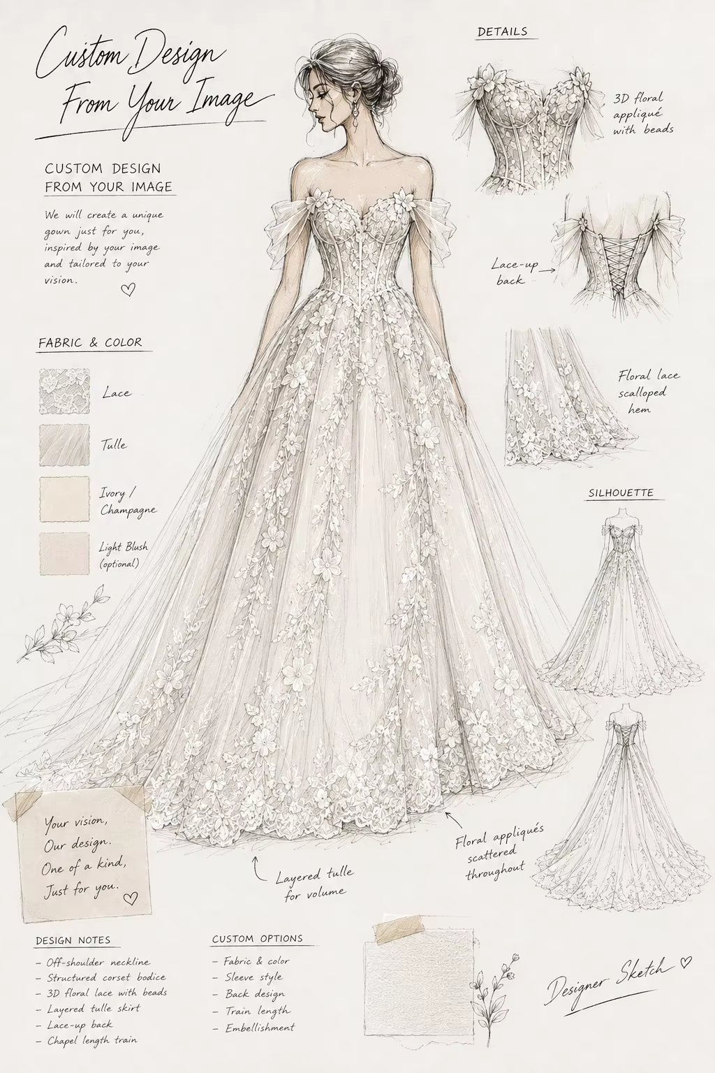 envoyer des photos pour personnaliser la robe de mariée vestidos de novia robe de mariée amanda novi