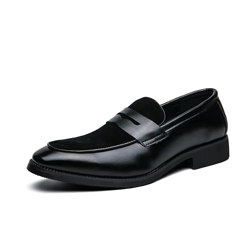 Chaussures décontractées en cuir pour hommes, chaussures de mariage noires, mocassins de banquet ble
