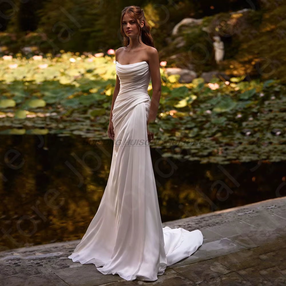 Personnalisé Charmante Nouvelles Robes De Mariée Blanc 2025 Robes De Mariée D'été Robes De Mariée Si