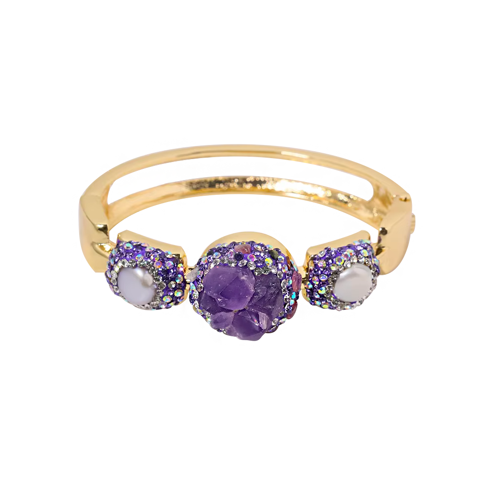 Bracelet naturel Alanding Yst pour femme, incrusté à la main, biscuits exquis, mode, personnalité, l