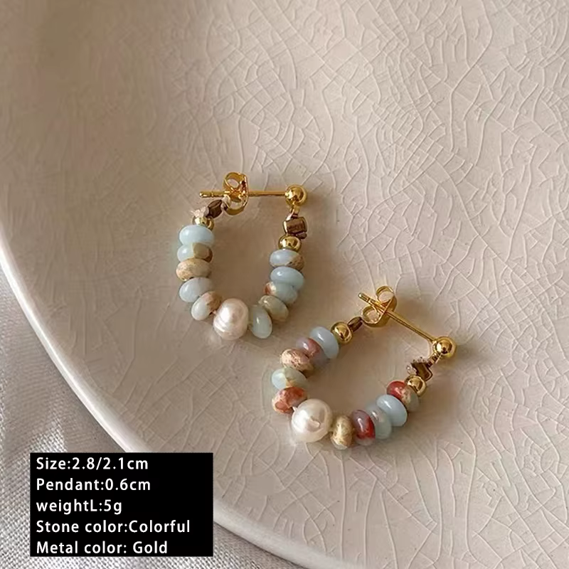 Bracelet de perles en pierre naturelle style vacances avec pendentif, pour ensembles de bijoux de mo