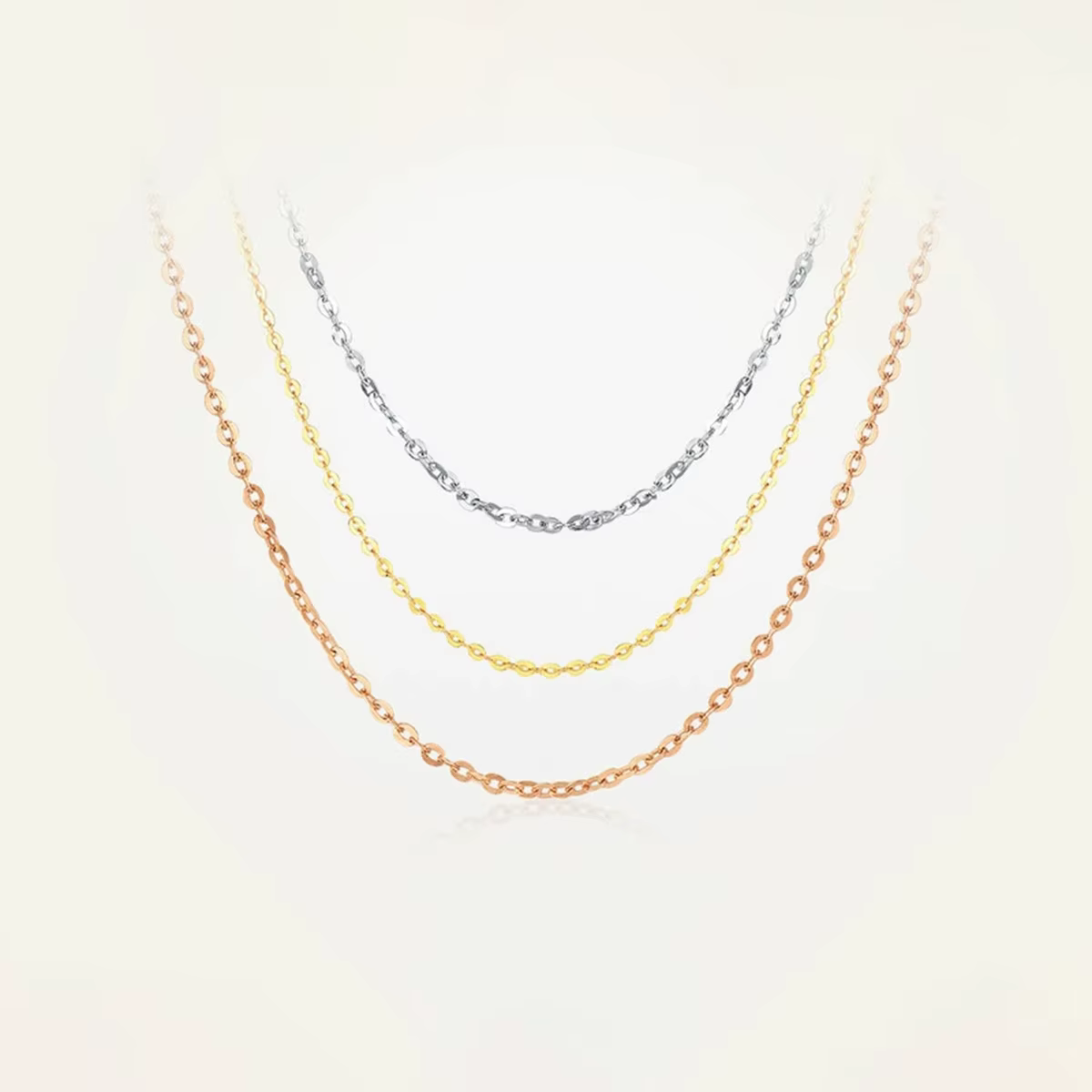 Szjinao – collier en or véritable 18 carats, chaîne O en or AU 750 K pour pendentif, bijoux de luxe 