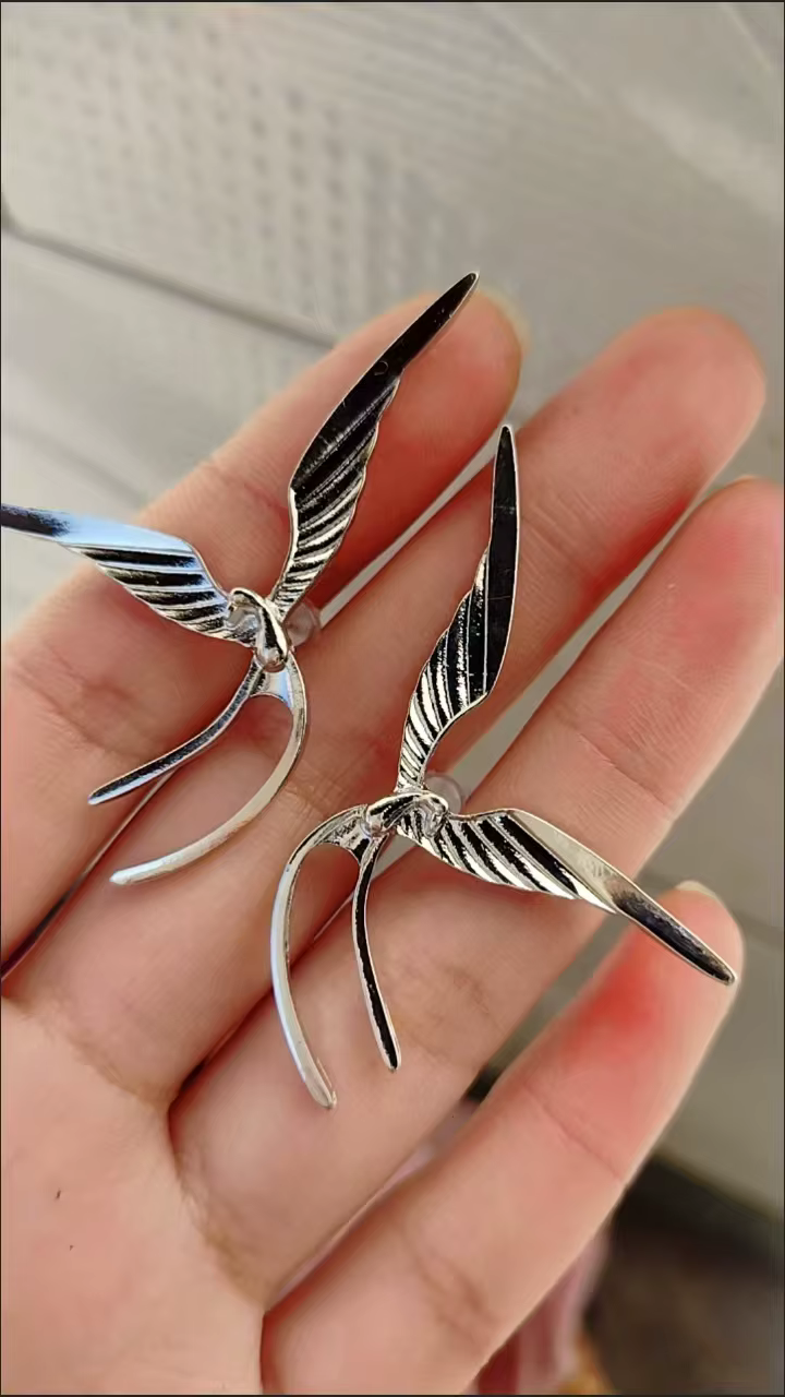 Clou Hirondelle Style Hip Hop Rock pour Hommes et Femmes, Bijoux, Cadeau de ix, Nouveau, 2024