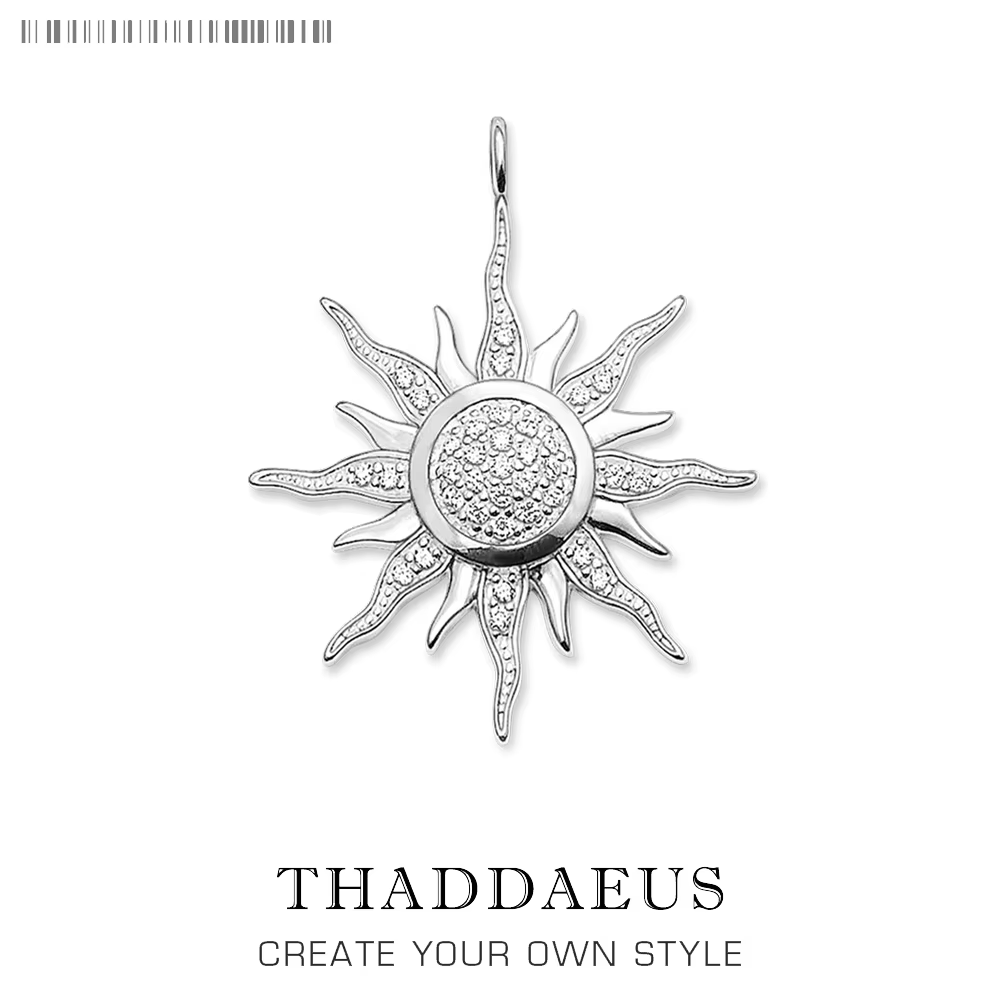 Pendentif soleil pierre blanche pavé, flambant neuf, bijoux fins, Style européen bohémien, cadeau en