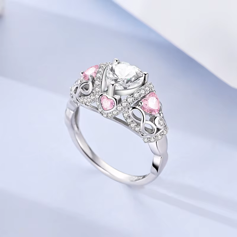 Bague originale en argent sterling 925, symbole d'infini scintillant, pour femmes et filles, bijoux,