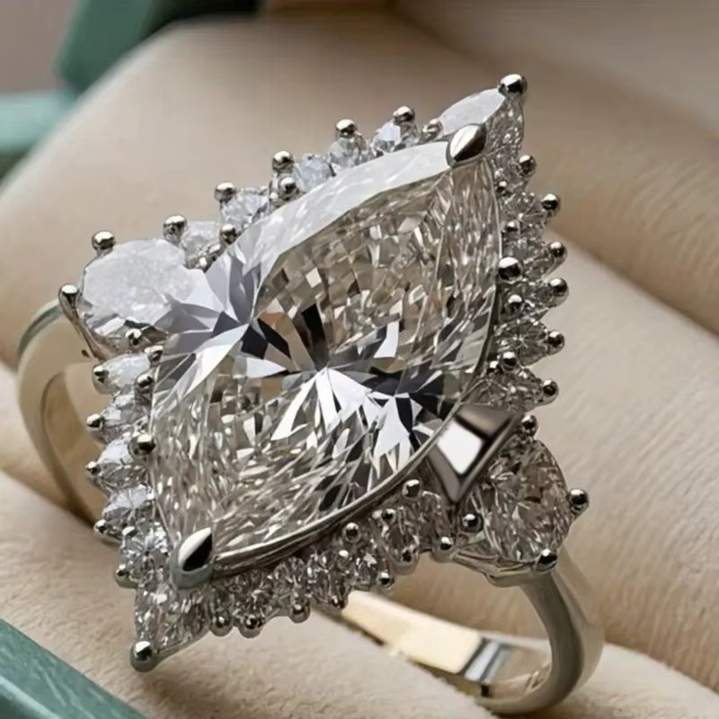 Bague en argent Sterling 925 pour femmes, Simple et classique, en Zircon, pour fiançailles, mariage,