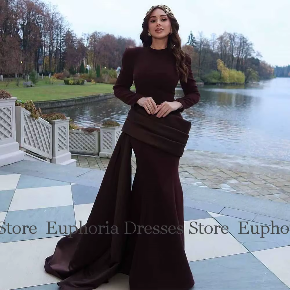 Robes classiques pour occasions spéciales, en Jersey, sirène/trompette, robe de soirée formelle, bor