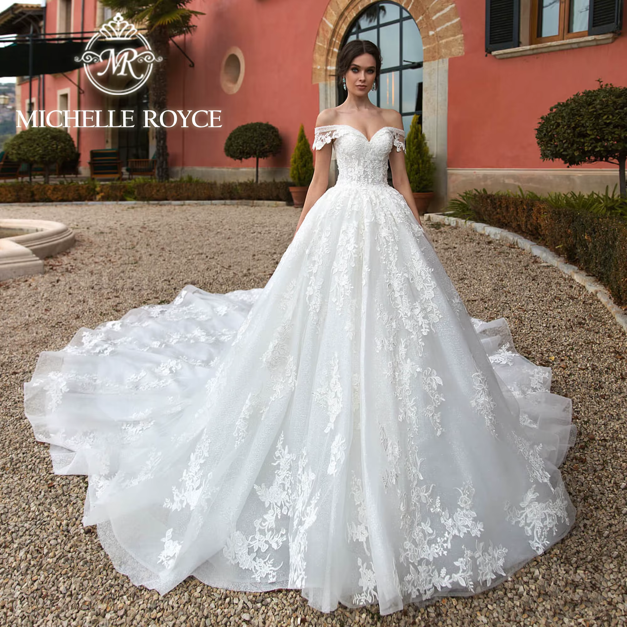 Michelle Royce robe De mariée Sexy hors De l'épaule chérie broderie robe De mariée pour mariée robes