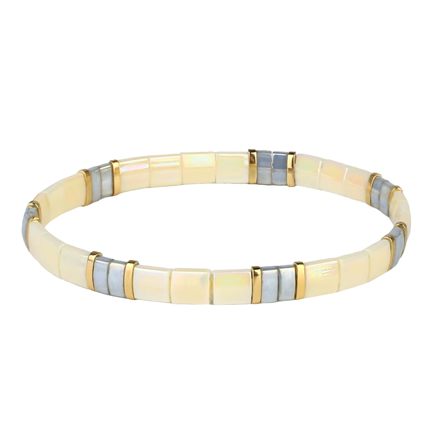 KELITCH – Bracelets arc-en-ciel artisanaux faits à la main, bijoux extensibles en perles Miyuki TILA