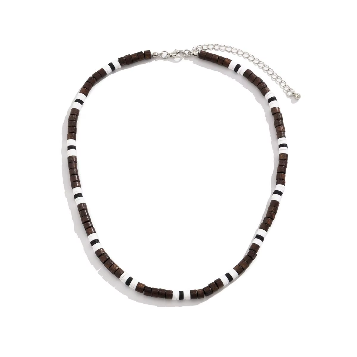Collier pour homme en bois perlé, style bohème, simple et géométrique, cadeau pour homme, collier ra