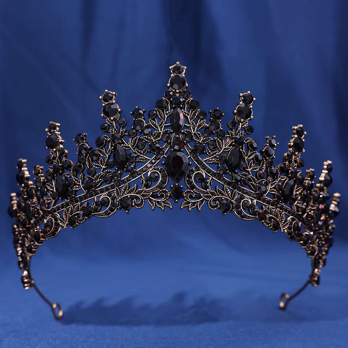 Couronne de mariage en biscuits cristal multicolore pour femme, diadèmes baroques, accessoire de che