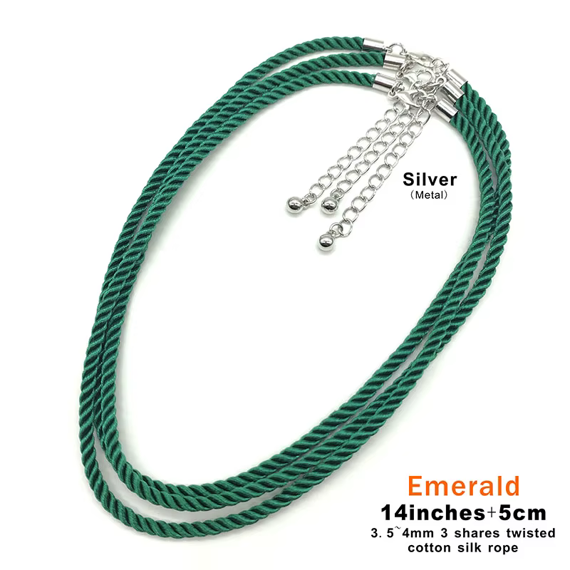 Lot de 3 Pièces de Collier à 3 Parts de 3.5 à 4mm, Accessoire Ras du Cou avec Fermoir Réglable, pour