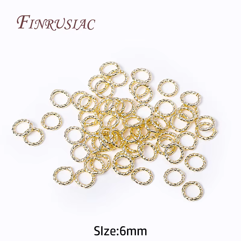 Fournitures pour bijoux, connecteurs d'anneau fermé torsadé rond 6/8/10/12MM, pour bricolage, access